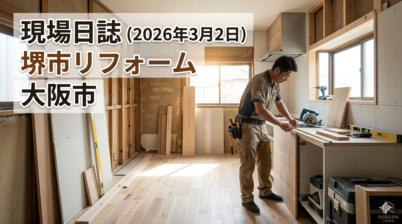 現場日誌（2026年3月2日）　堺市リフォーム　大阪市定期清掃