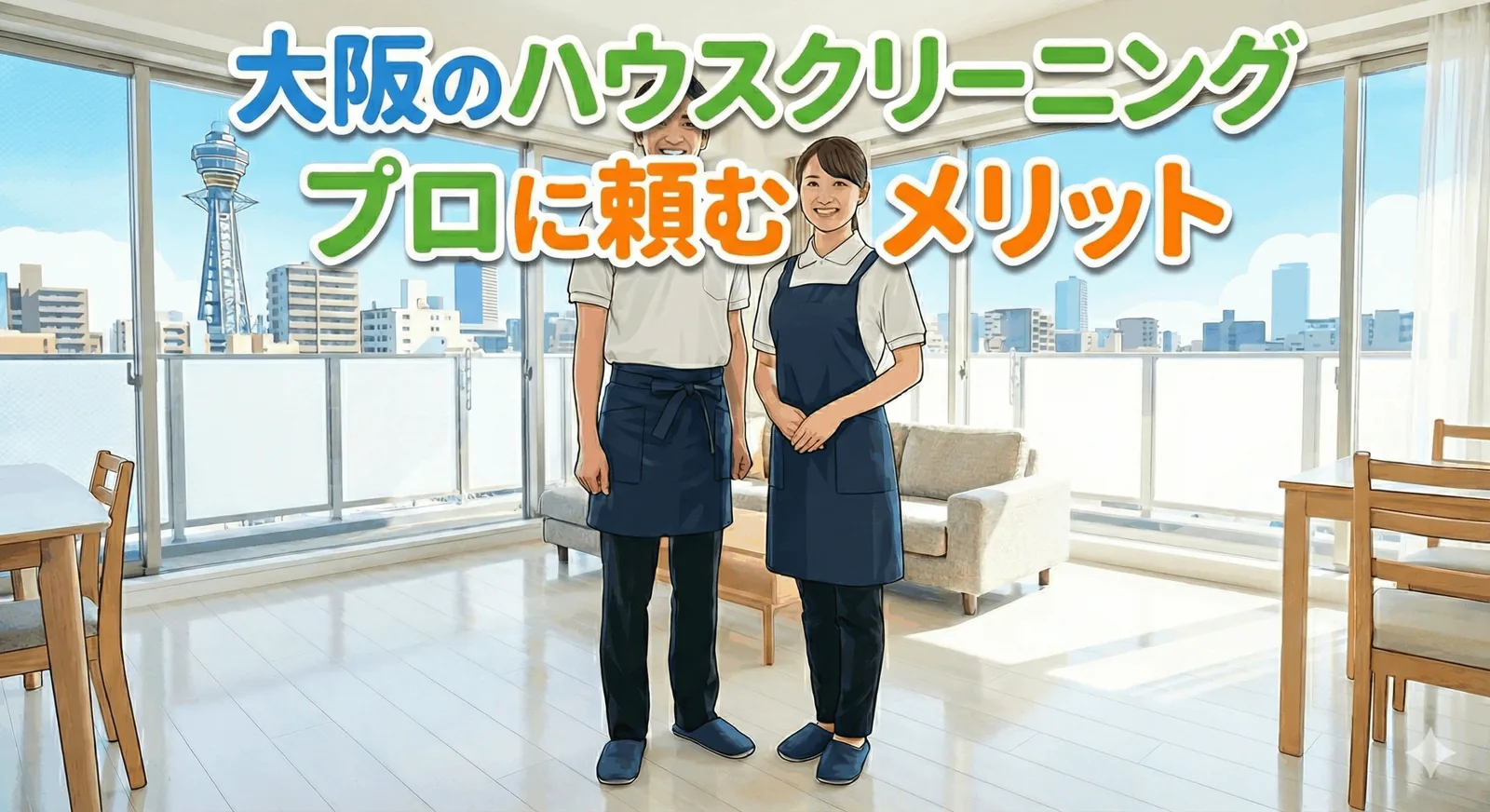 【大阪のハウスクリーニング】プロに頼むメリットは？失敗しない業者選びと料金相場、人気の清掃箇所を徹底解説